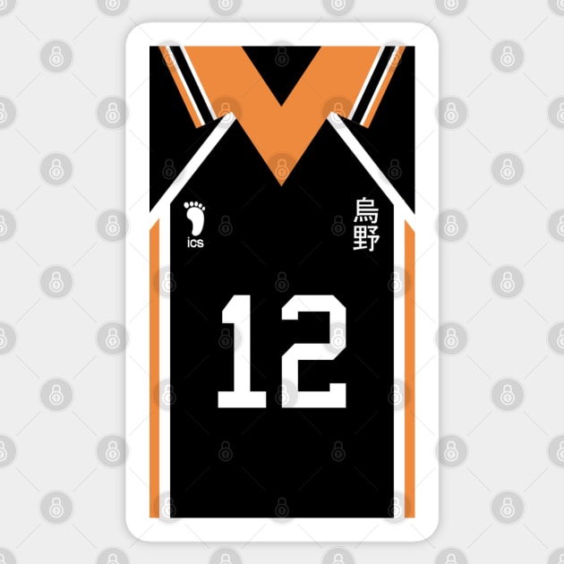 Yamaguchi Tadashi Jersey Sticker by CutieFox